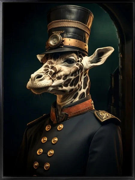 Bild Giraffe in Uniform