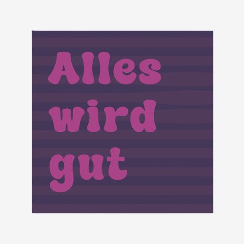 Deko Fliese alles wird gut