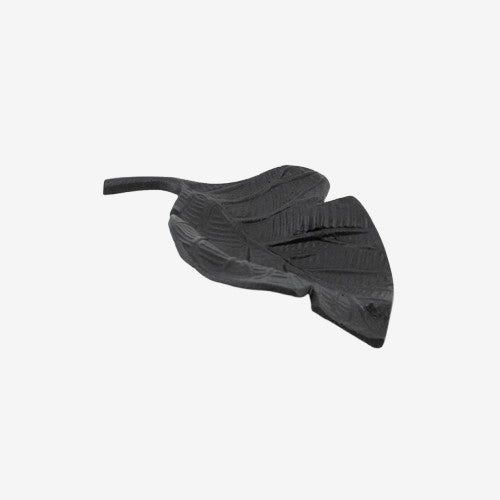 Blattschale aus Aluminium – Schwarz/Gold